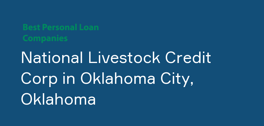 National Livestock Credit Corp in Oklahoma, Oklahoma City