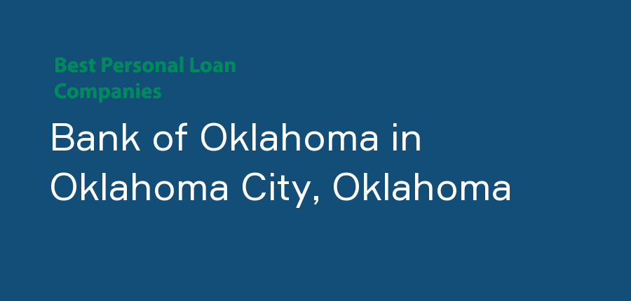 Bank of Oklahoma in Oklahoma, Oklahoma City