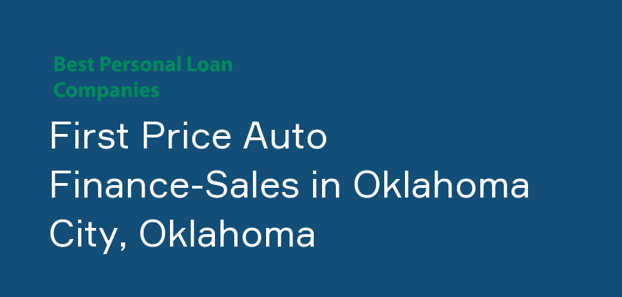 First Price Auto Finance-Sales in Oklahoma, Oklahoma City
