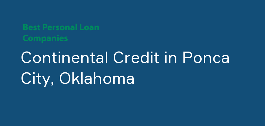Continental Credit in Oklahoma, Ponca City