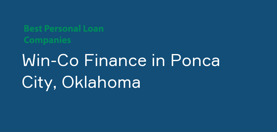 Win-Co Finance in Oklahoma, Ponca City