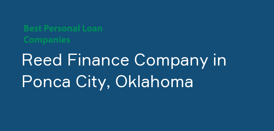 Reed Finance Company in Oklahoma, Ponca City