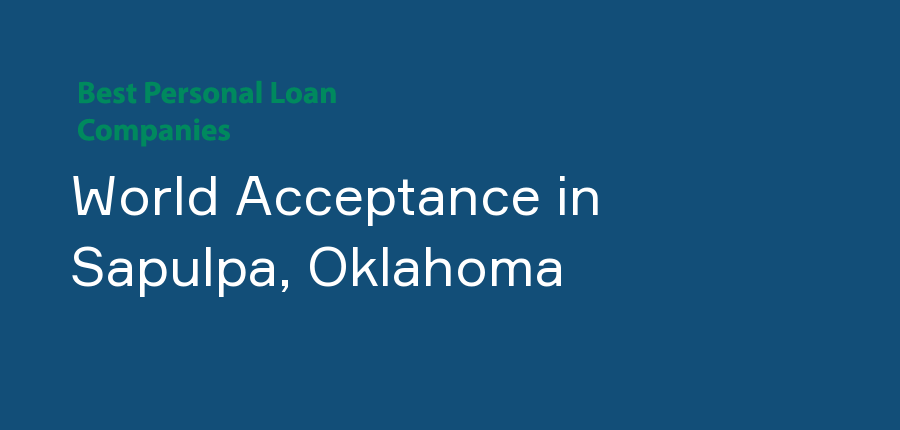 World Acceptance in Oklahoma, Sapulpa