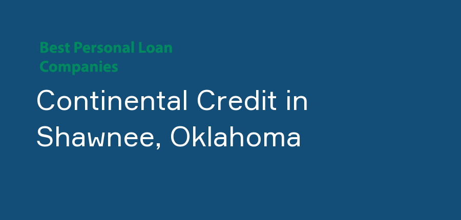 Continental Credit in Oklahoma, Shawnee