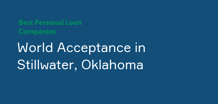 World Acceptance in Oklahoma, Stillwater