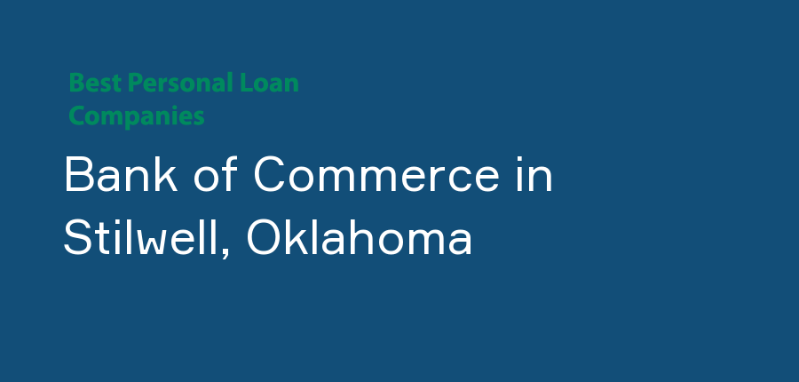 Bank of Commerce in Oklahoma, Stilwell