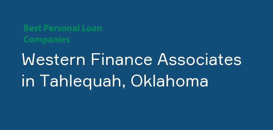 Western Finance Associates in Oklahoma, Tahlequah