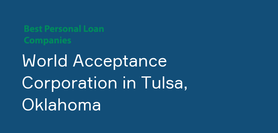 World Acceptance Corporation in Oklahoma, Tulsa
