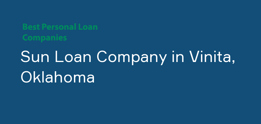 Sun Loan Company in Oklahoma, Vinita