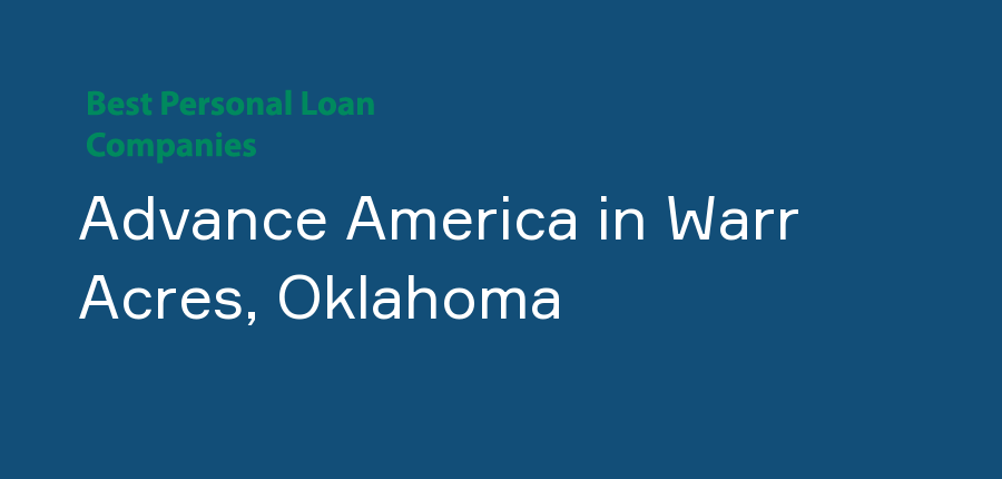 Advance America in Oklahoma, Warr Acres