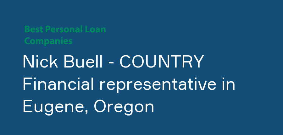 Nick Buell - COUNTRY Financial representative in Oregon, Eugene