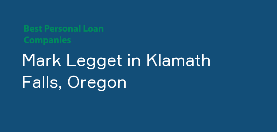 Mark Legget in Oregon, Klamath Falls