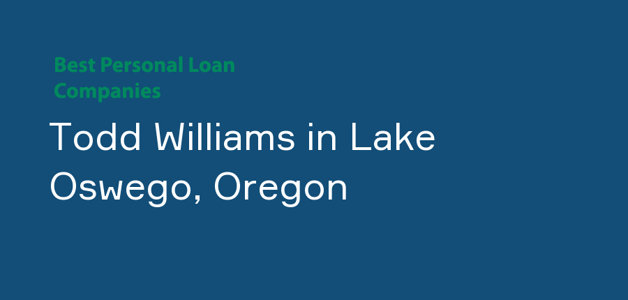 Todd Williams in Oregon, Lake Oswego