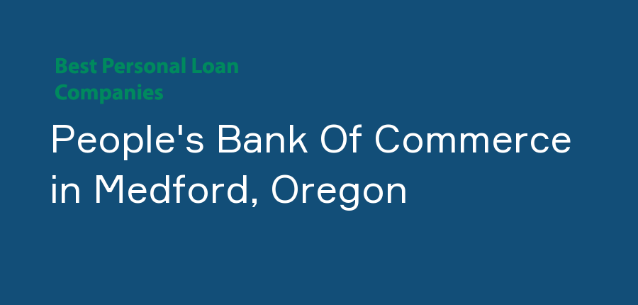 People's Bank Of Commerce in Oregon, Medford