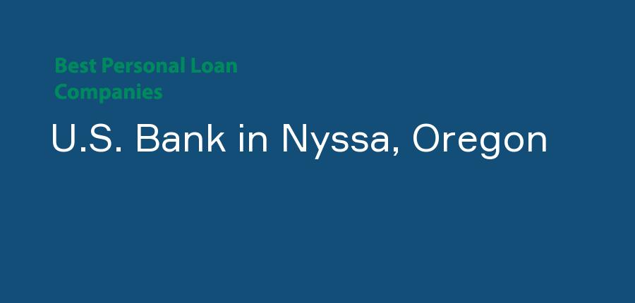 U.S. Bank in Oregon, Nyssa