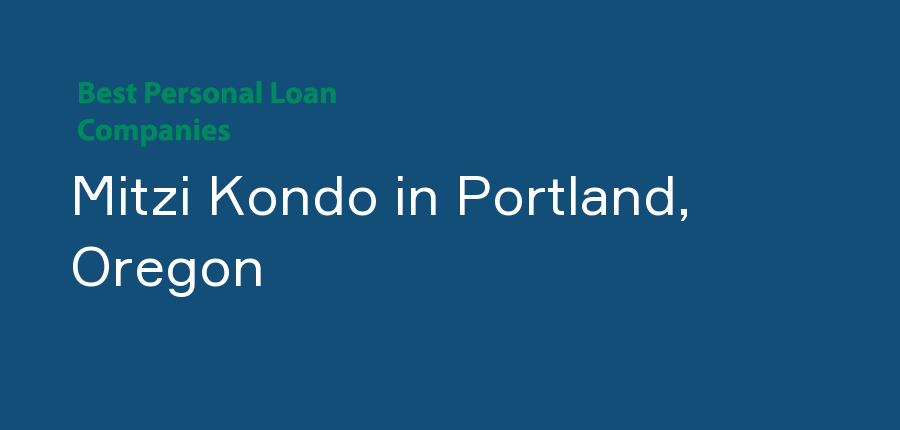Mitzi Kondo in Oregon, Portland