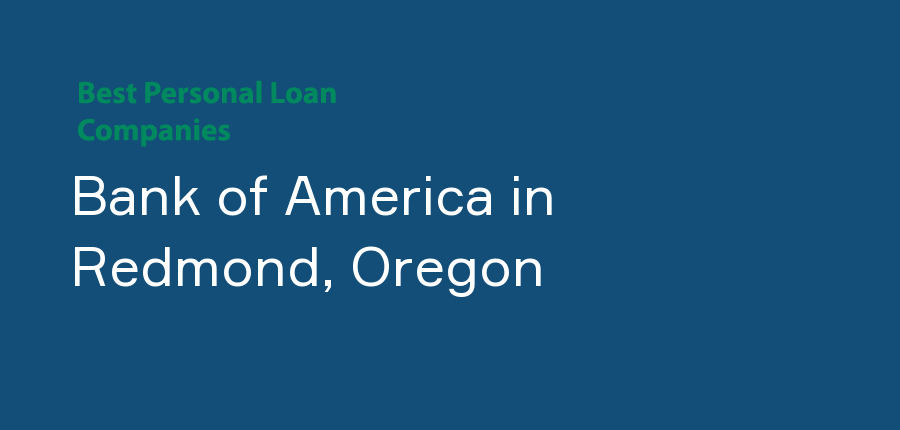 Bank of America in Oregon, Redmond