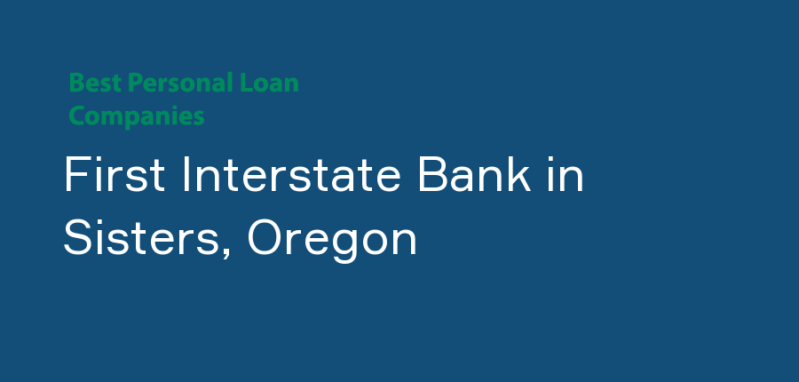 First Interstate Bank in Oregon, Sisters