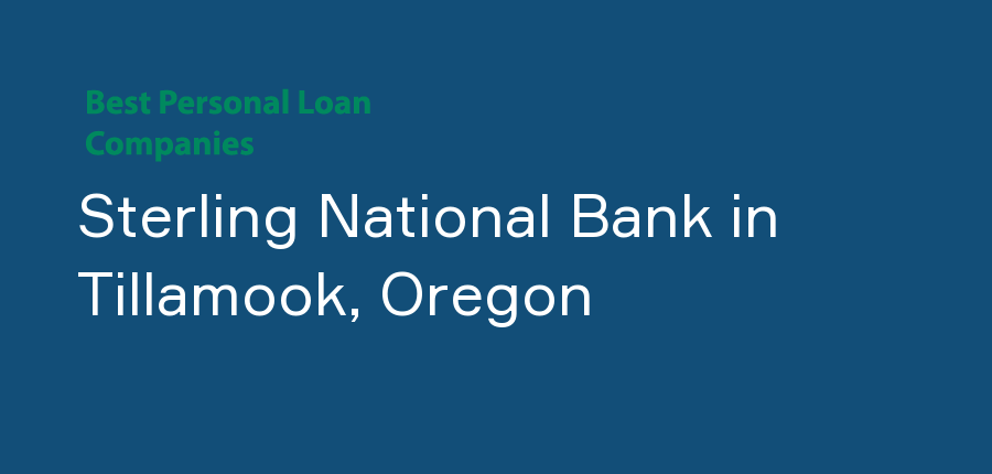 Sterling National Bank in Oregon, Tillamook
