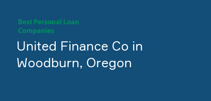 United Finance Co in Oregon, Woodburn