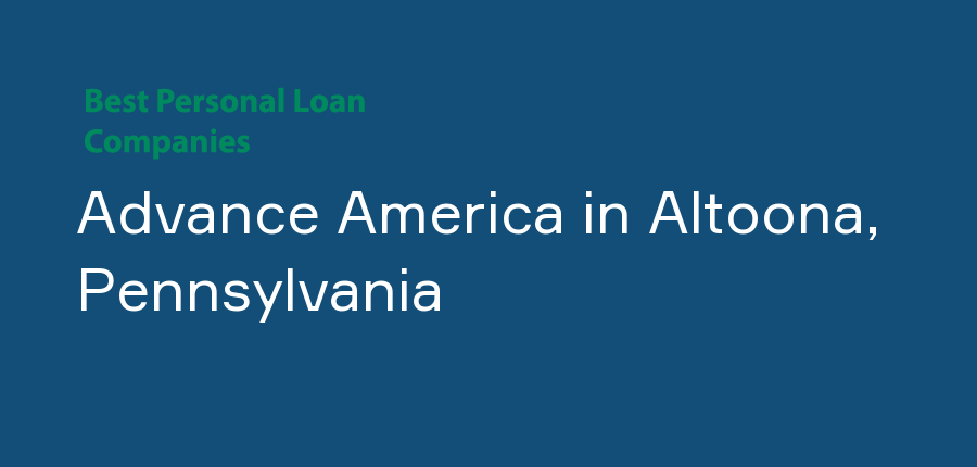 Advance America in Pennsylvania, Altoona