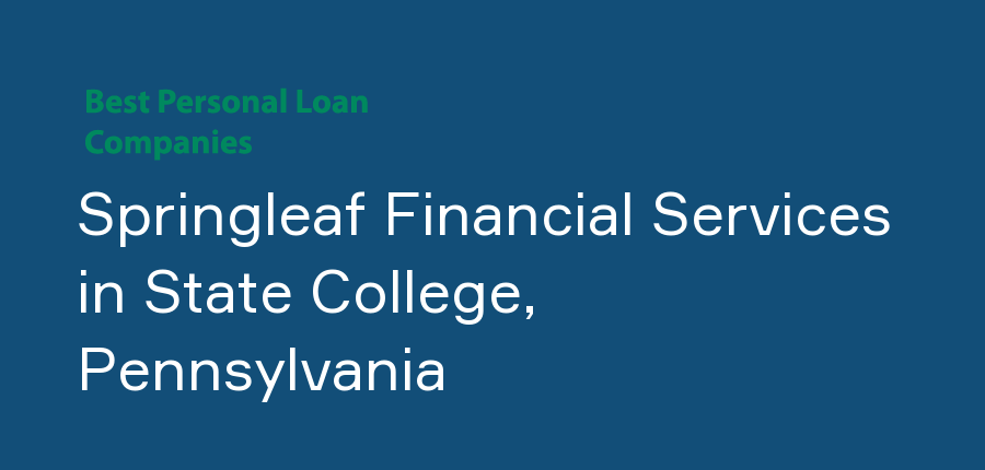 Springleaf Financial Services in Pennsylvania, State College