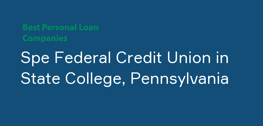 Spe Federal Credit Union in Pennsylvania, State College
