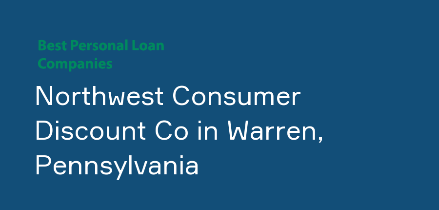 Northwest Consumer Discount Co in Pennsylvania, Warren