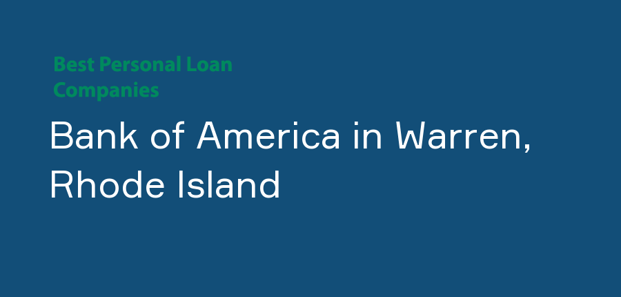 Bank of America in Rhode Island, Warren