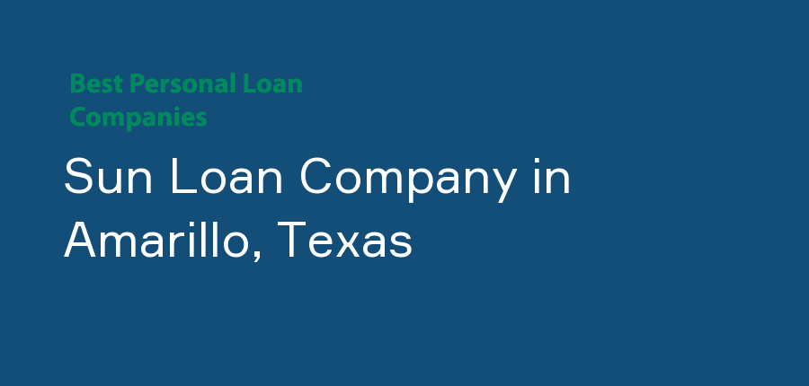Sun Loan Company in Texas, Amarillo