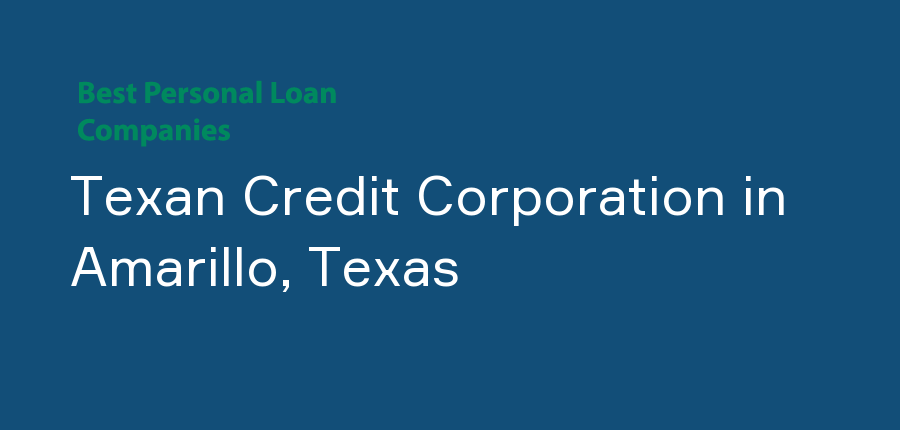 Texan Credit Corporation in Texas, Amarillo