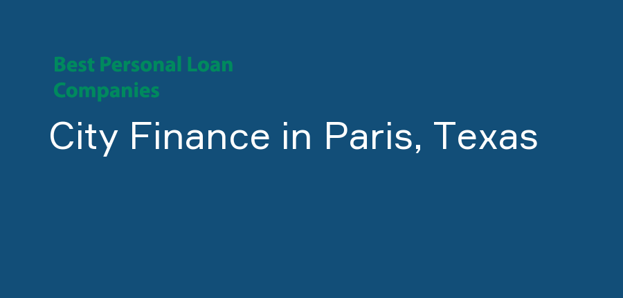 City Finance in Texas, Paris