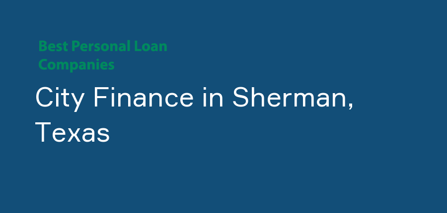 City Finance in Texas, Sherman