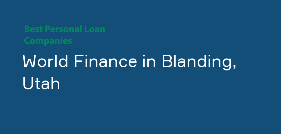 World Finance in Utah, Blanding