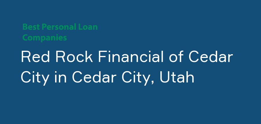 Red Rock Financial of Cedar City in Utah, Cedar City