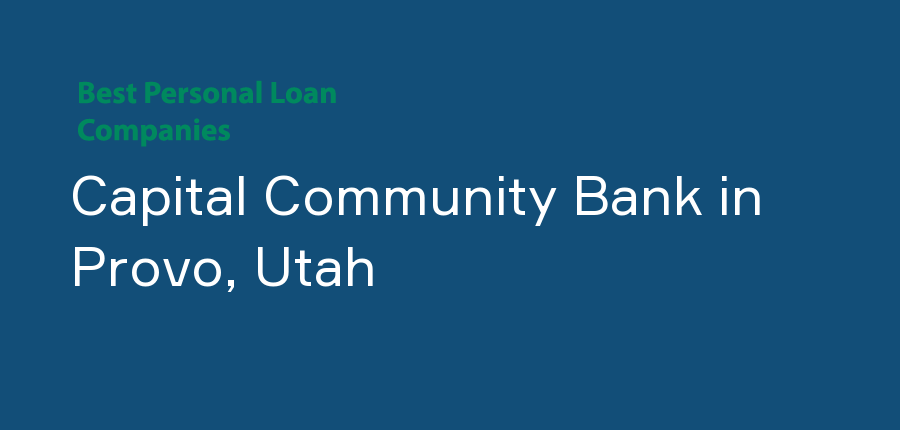 Capital Community Bank in Utah, Provo