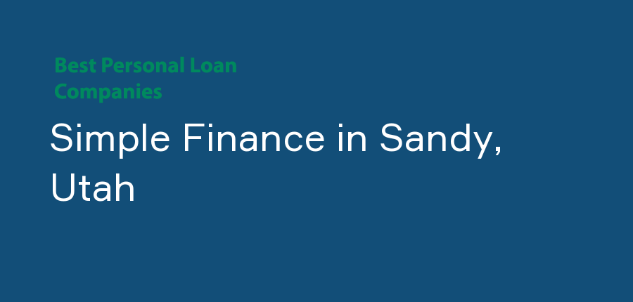 Simple Finance in Utah, Sandy