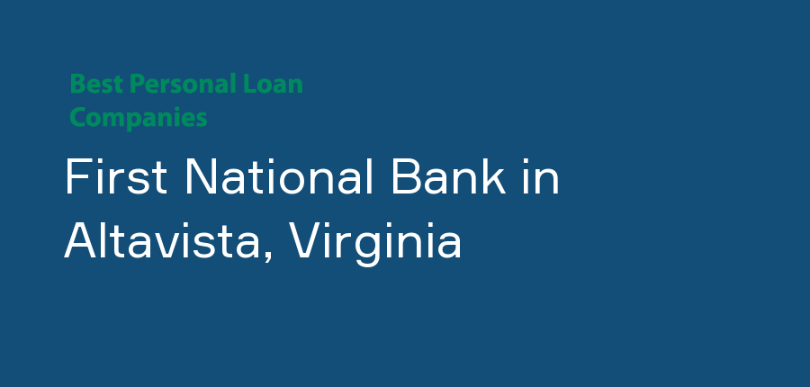 First National Bank in Virginia, Altavista