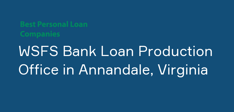 WSFS Bank Loan Production Office in Virginia, Annandale