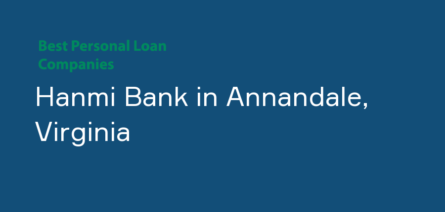Hanmi Bank in Virginia, Annandale