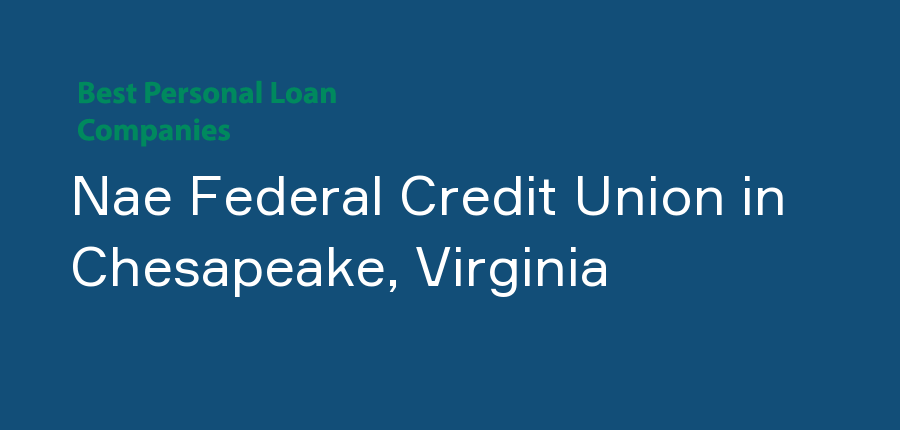 Nae Federal Credit Union in Virginia, Chesapeake