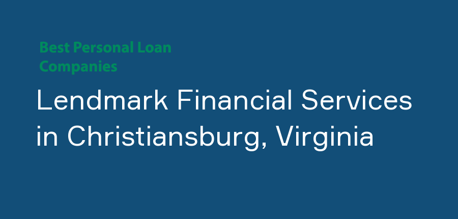 Lendmark Financial Services in Virginia, Christiansburg