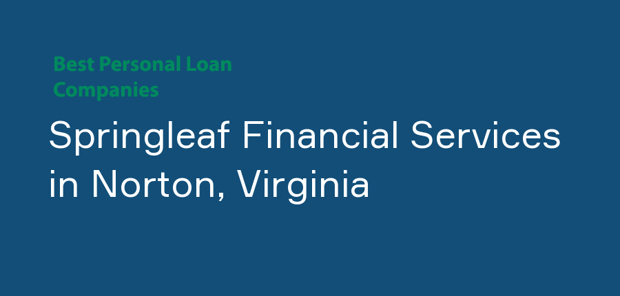 Springleaf Financial Services in Virginia, Norton