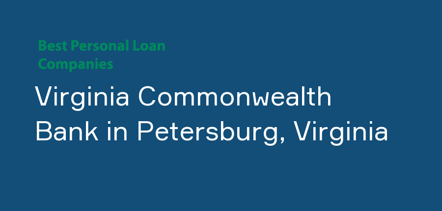 Virginia Commonwealth Bank in Virginia, Petersburg