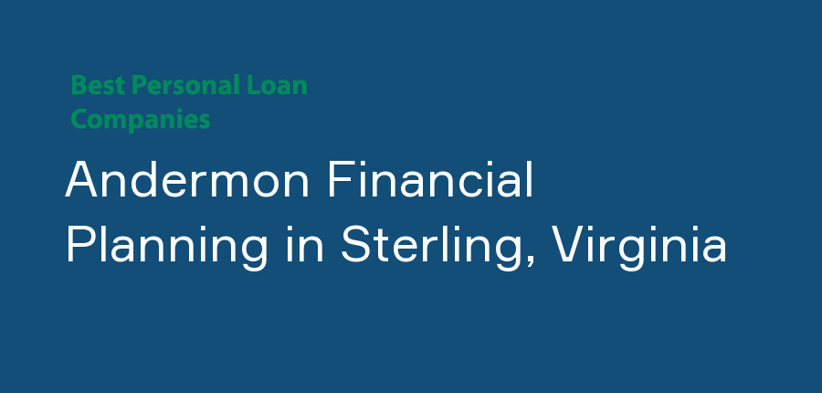 Andermon Financial Planning in Virginia, Sterling