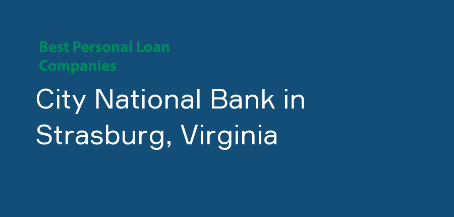 City National Bank in Virginia, Strasburg