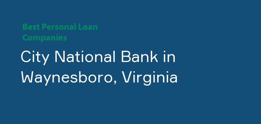 City National Bank in Virginia, Waynesboro