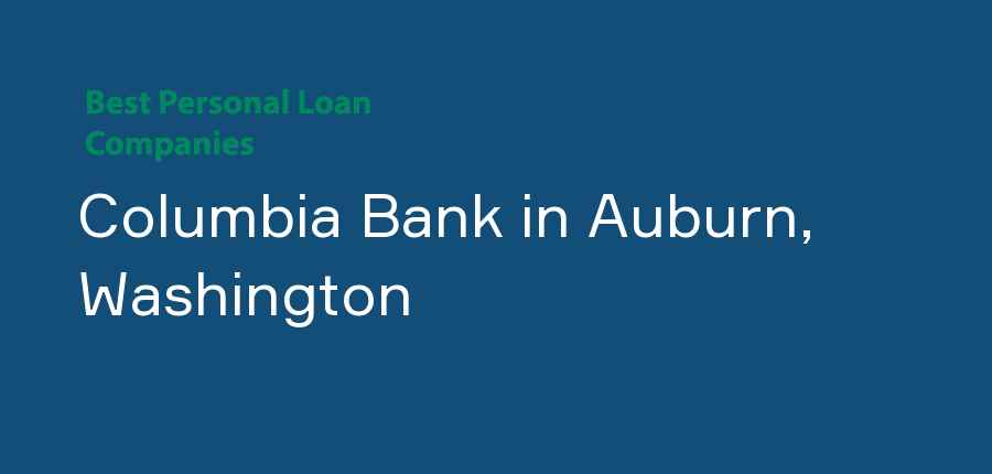 Columbia Bank in Washington, Auburn