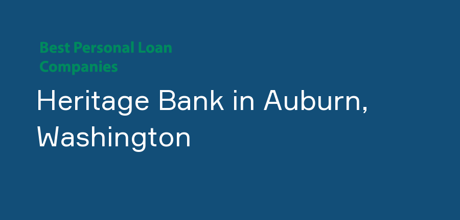 Heritage Bank in Washington, Auburn