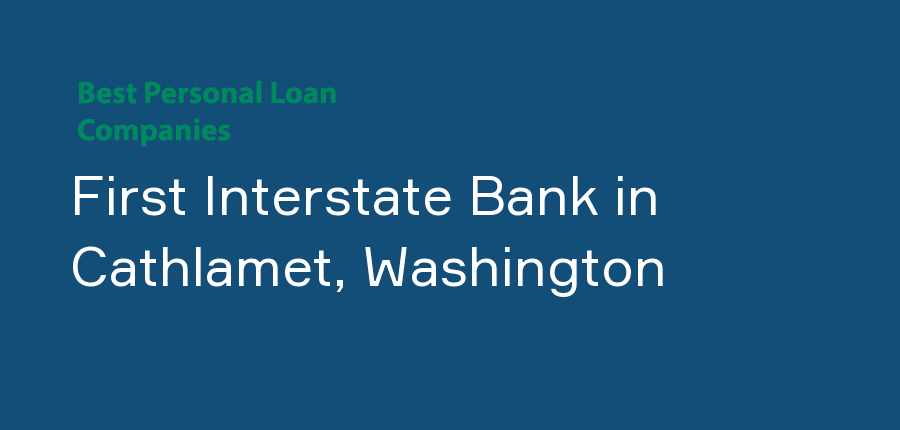 First Interstate Bank in Washington, Cathlamet